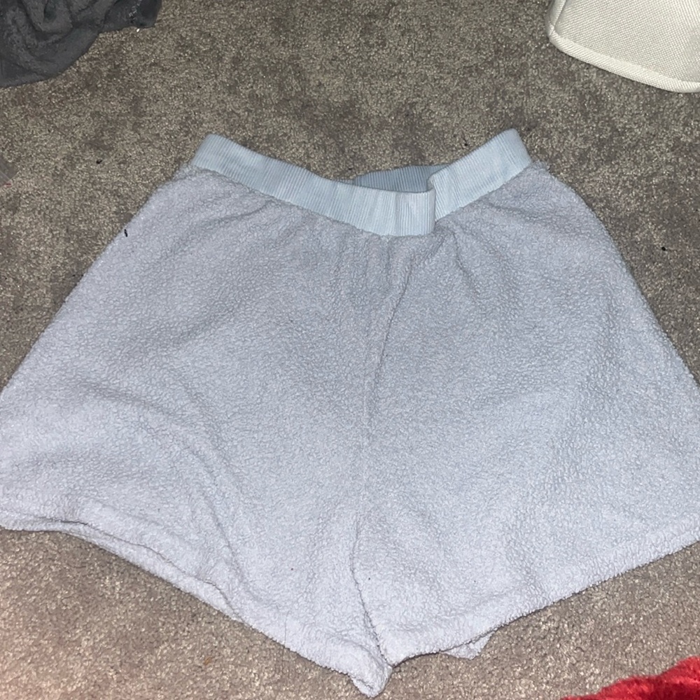 Blue polyseter shorts